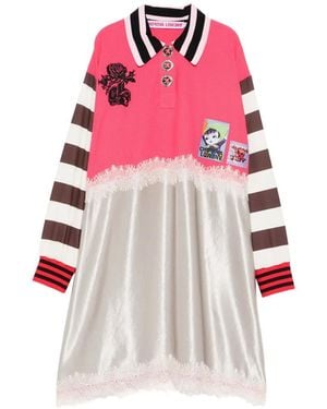 Chopova Lowena Contrasting Collar Dress - Red