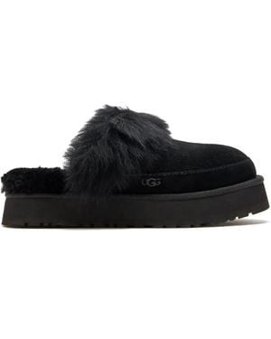 UGG Disquette Chalet Suede Slippers - Black