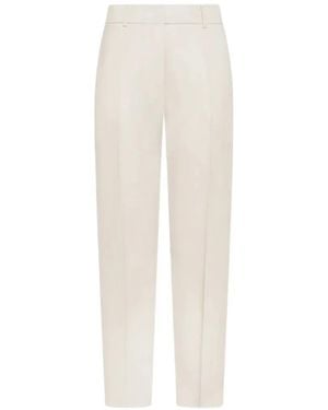 Seventy Carrot-Fit Pleated Pants - White