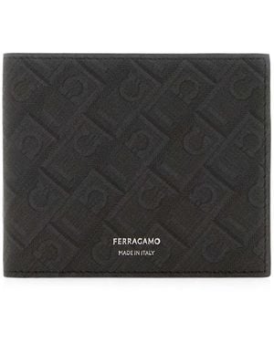 Ferragamo Monogram Bifold Wallet - Black