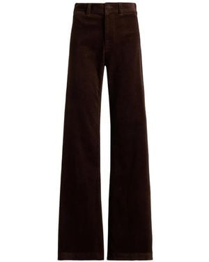 Polo Ralph Lauren Pantalon Beaton En Velours Côtelé - Black