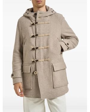 Camplin Atlantic Hooded Toggle-Fastening Coat - Natural