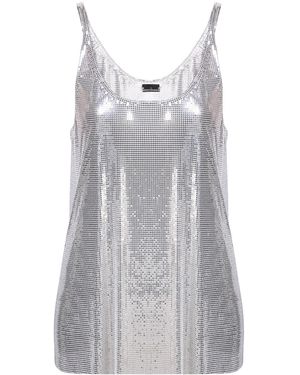Rabanne Metallic Mesh Tank