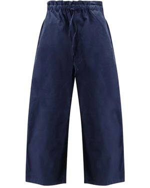 Polo Ralph Lauren Drawstring-Waist Palazzo Trousers - Blue