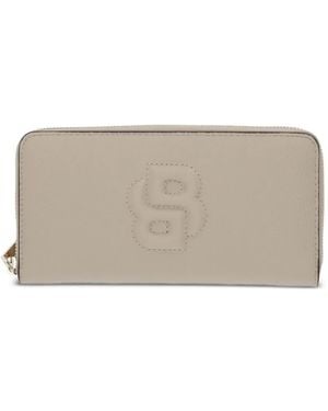 BOSS Logo-Emed Wallet - Gray