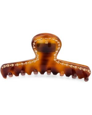Alexandre De Paris Raspail Crystal-Embellished Hair Clip - Brown