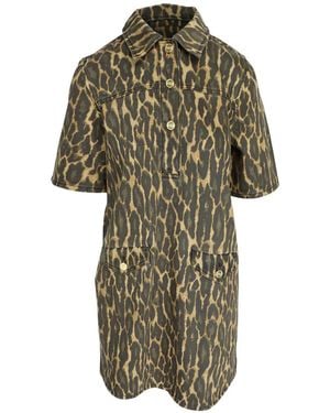 Ganni Spr Cont Day Dress - Green