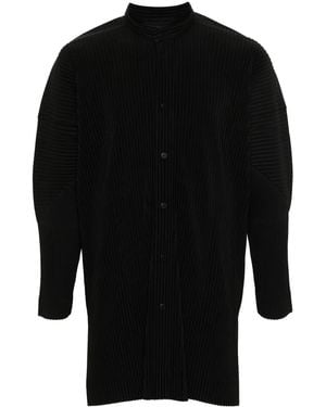 Homme Plissé Issey Miyake March Pleated Shirt - Black