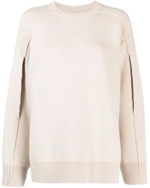 Lanvin Jersey Con Espalda Tipo Capa - Neutro