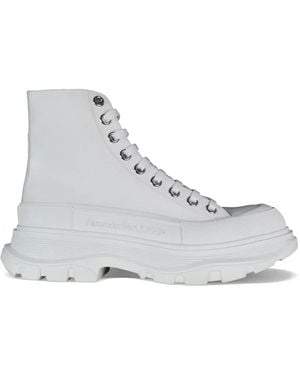 McQueen Tread Slick High-Top Trainers - White