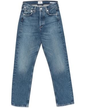 Citizens of Humanity Buttoned Denim Cotton Jeans - Blue