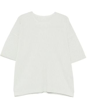Homme Plissé Issey Miyake Monthly Colours May Pleated T-Shirt - White