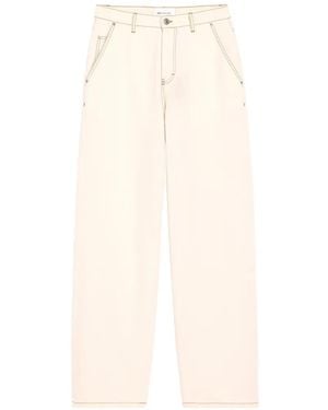 Ami Paris Pantalones Anchos - Blanco