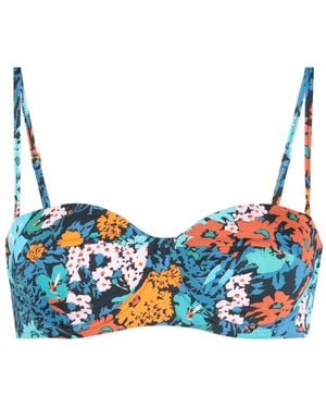 Paul Smith フローラル ビキニトップ - ブルー