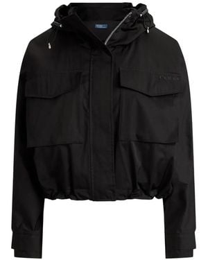 Polo Ralph Lauren Hooded Cropped Jacket - Black