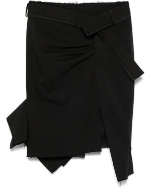 OTTOLINGER Asymmetric Mini Skirt - Black