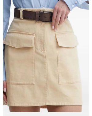 HUGO Falda corta con bolsillo - Neutro