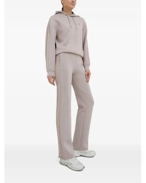 Guess Logo-Detail Long-Sleeve Hoodie - White
