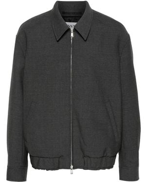 Lanvin Zip-Up Wool Jacket - Black
