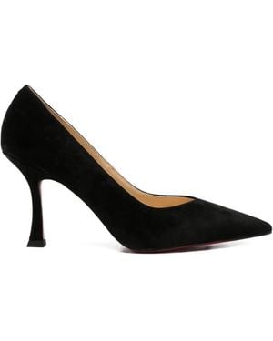 ADRIANNA FERETTI Pointed-Toe Suede Court Shoes - Black