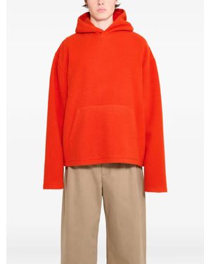 Rier Sudadera Con Capucha Y Bolsillo Frontal - Rojo