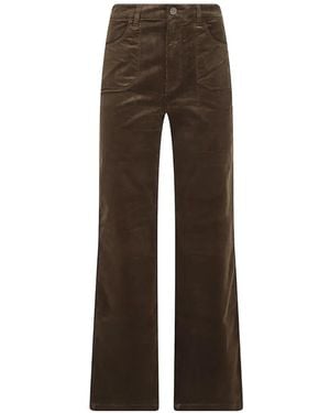PAIGE Weite Anessa 31" Cordhose - Braun