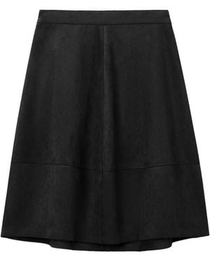 B+ AB Panelled Pocket Midi Skirt - Black