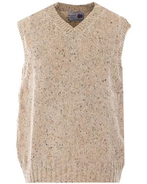 Howlin' Cosmic V-Neck Vest - Natural
