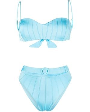 Noire Swimwear ハイウエスト ビキニ - ブルー