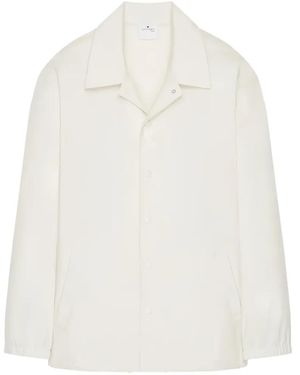 Courreges Logo-Print Oversized Jacket - White