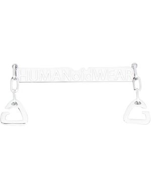 Xander Zhou Electroplated Stainless Steel Key Ring - White
