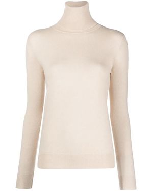 Lorena Antoniazzi Roll-Neck Cashmere Jumper - Natural