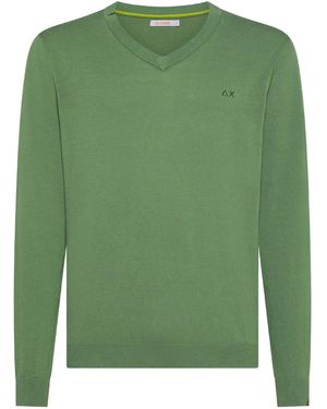 Sun 68 Cotton Jumper - Green