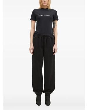 Vetements Slogan-Print Short-Sleeve T-Shirt - Black