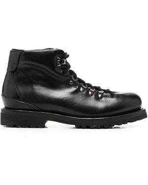 Buttero Lace-Up Ankle Boots - Black