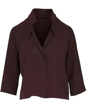 Peter Cohen Frolic V-Neck Blouse - Purple
