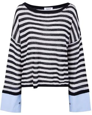 Aviu Striped Sweater - Blue