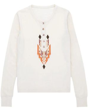 Fortela T-Shirt À Broderie Poitrine - White