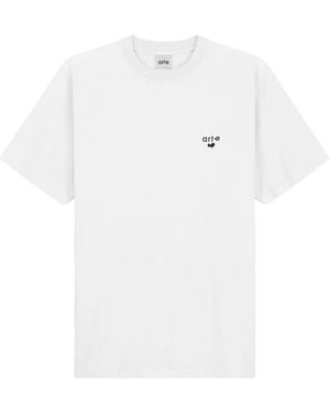 Arte' Logo-Print T-Shirt - White