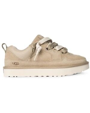 UGG Logo-Debossed Panelled Trainers - Natural