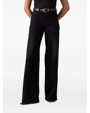 Levi's 728 High-Rise Wide-Leg Jeans - Black