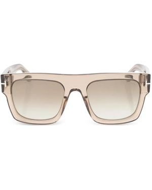 Tom Ford Square-Frame Sunglasses - Natural
