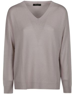 Aragona V-Neck Top - Gray