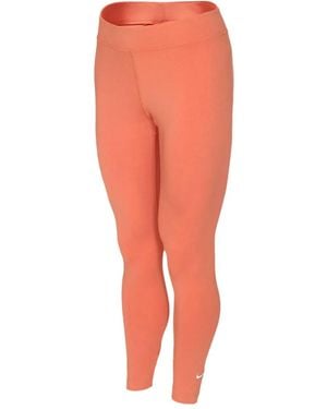 Nike Sportswear Essential 7/8 Mid-Rise Performance Leggings - Orange