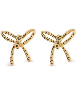 Marni Bow-Embellished Earrings - Metallic