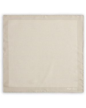 Ralph Lauren Pin-Dot Pocket Square - Natural