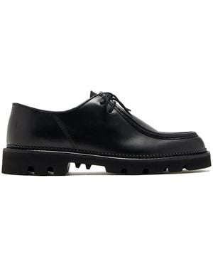Collegium Lace-Up Boat Shoes - Black