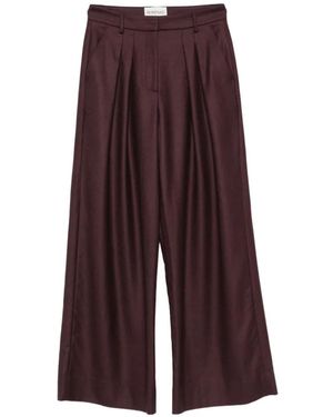 Bompard Pantaloni A Palazzo Con Pieghe - Viola