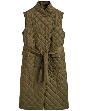 GANT Quilted Belted Coat - Green