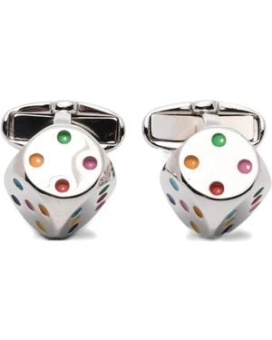 Paul Smith Dice Cufflinks - White